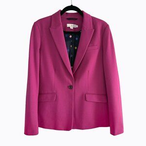 Boden Nell Blazer Jacket Fuchsia Pink Sz12 Corpcore Office Siren Career Business